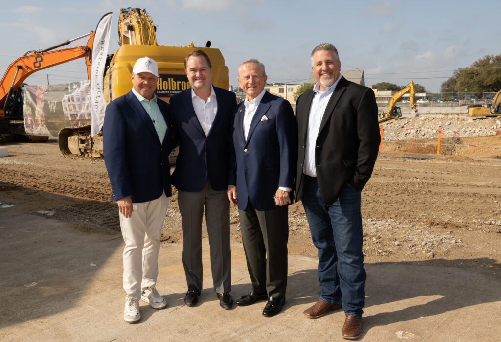 Dozens of city staff, elected officials, and other guests recently gathered to watch the groundbreaking at Westside Village.
(Photo courtesy of Brynn Bagot Public Relations)