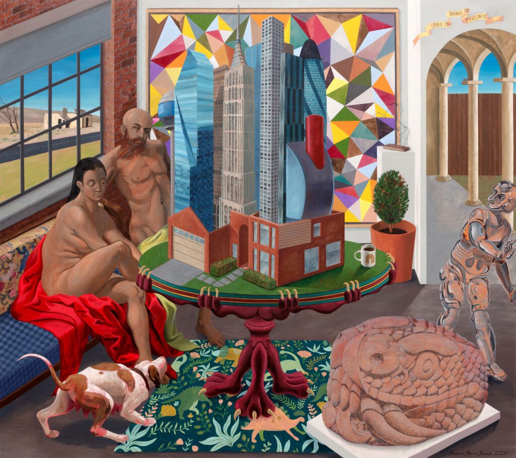 Francisco Moreno, A City in a House in a Room, 2024, at Dallas Contemporary (Photo by Kevin Todora)