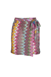 Multicolor Wrap Mini Skirt