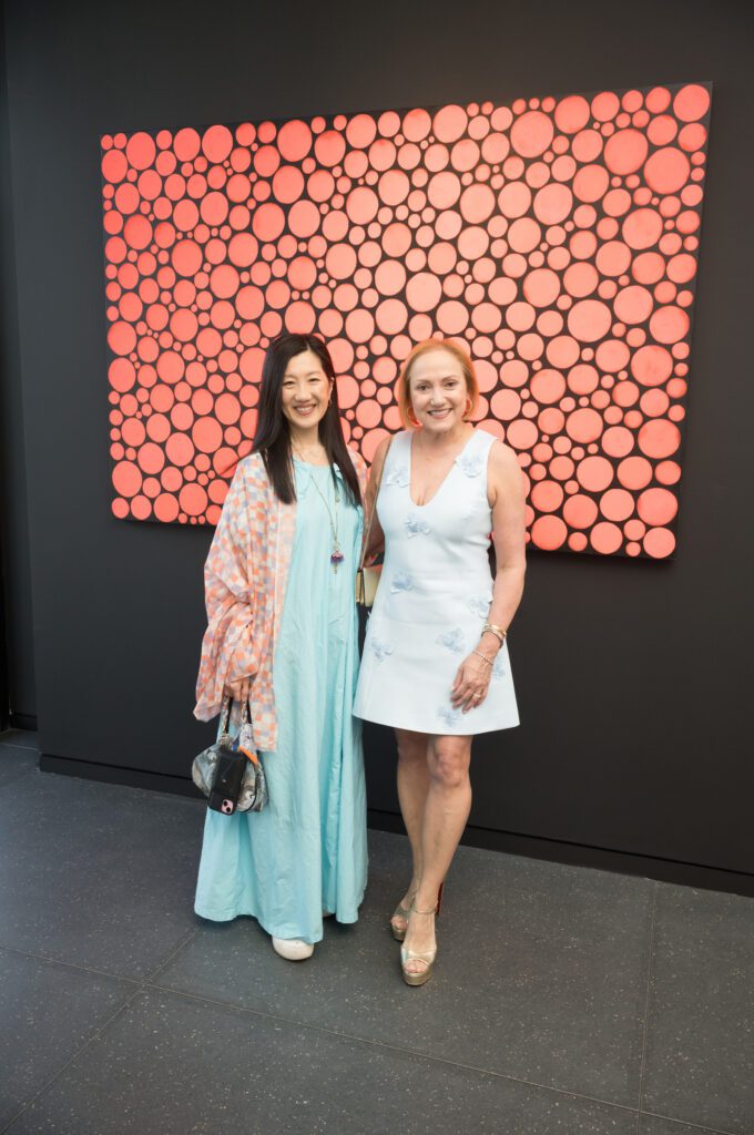 Sonja Kostich, Mignon Gill at the Opera Gallery VIP opening celebration in River Oaks District (Photo by Daniel Ortiz)