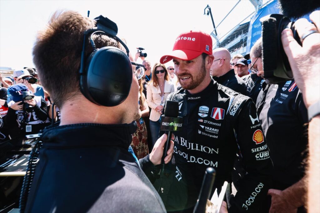 Kyle Kirkwood bested four-time IndyCar Series champion Alex Palou to win the inaugural Grand Prix of Arlington. (Photo by Joe Skibinski)