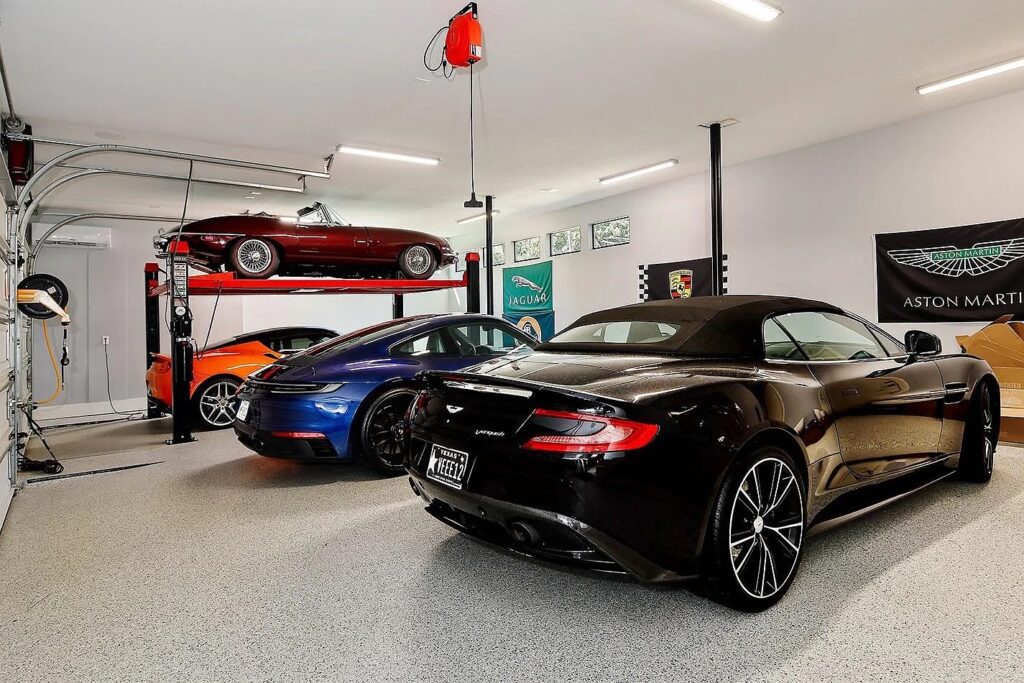 A dream garage for any car aficionado.