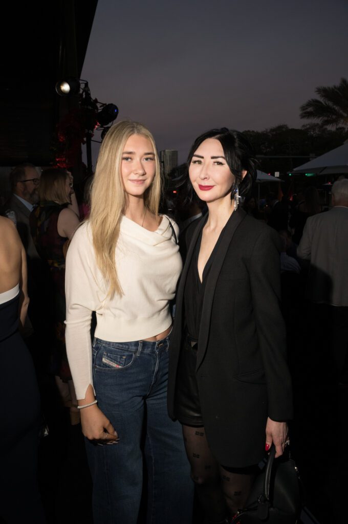 Sofie Brandsberg-Dahl, Carrie Brandsberg-Dahl at the Opera Gallery VIP opening in River Oaks District