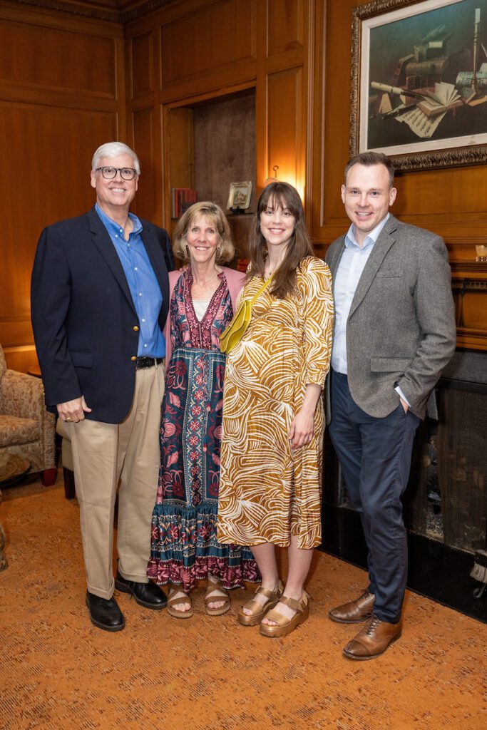 George & Darcie Coyle, Sarah Coyle, Marko Gorenc at the 'Tribute to Louisiana Legends' dinner held at The Manor House at The Houstonian  (Photo by Jacob Power)