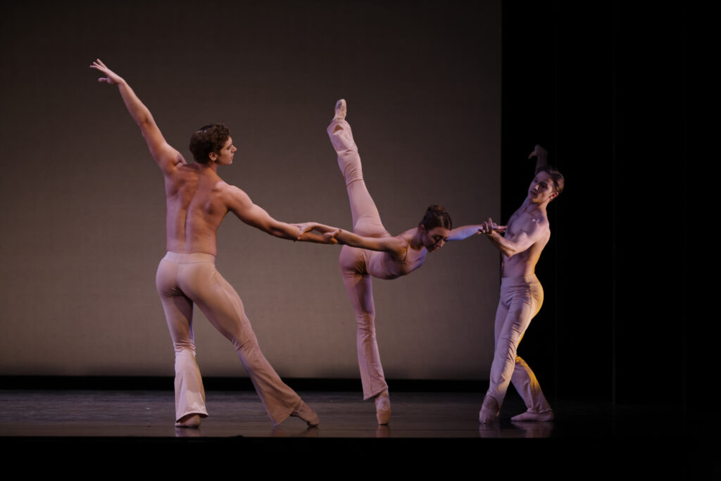 Artists of Houston Ballet perform in Stanton Welch’s 'Sons de L'âme'
(Photo by Sébastien Mathé, 2013,  Courtesy of Houston Ballet)
