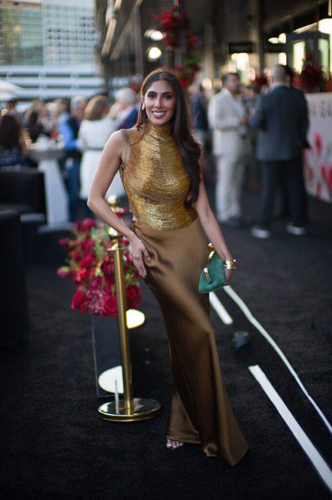 Zinat Ahmed at the Opera Gallery VIP opening (Photo by Daniel Ortiz)