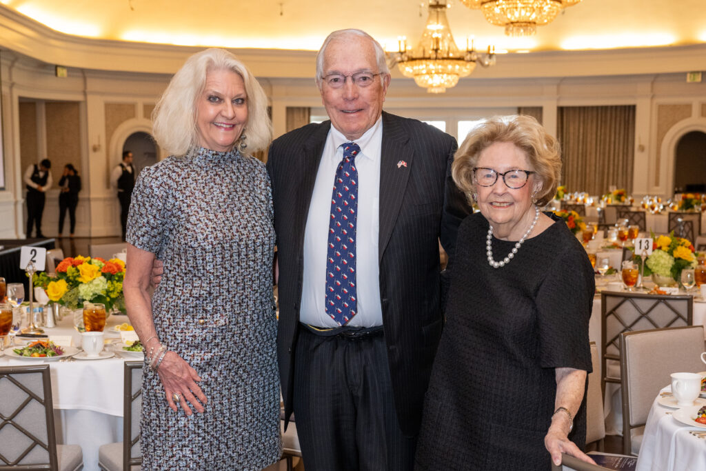 Heritage Society executive director Alison Bell, John L. Nau III, co-chair Harriet Latimer at The Heritage Society's 2026 Luncheon (Photo by Jacob Power)
