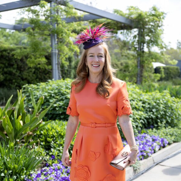 Allison Thacker makes the scene at the Hermann Park Conservancy 'Hats in the Park' luncheon. Now she is one of Houston's Best Dressed. (Photo by Jenny Antill)