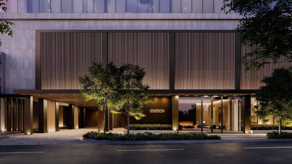 EDITION was "conceived by legendary hotel impresario Ian Schrager in partnership with Marriott International. (Photo by Binyan Studios)