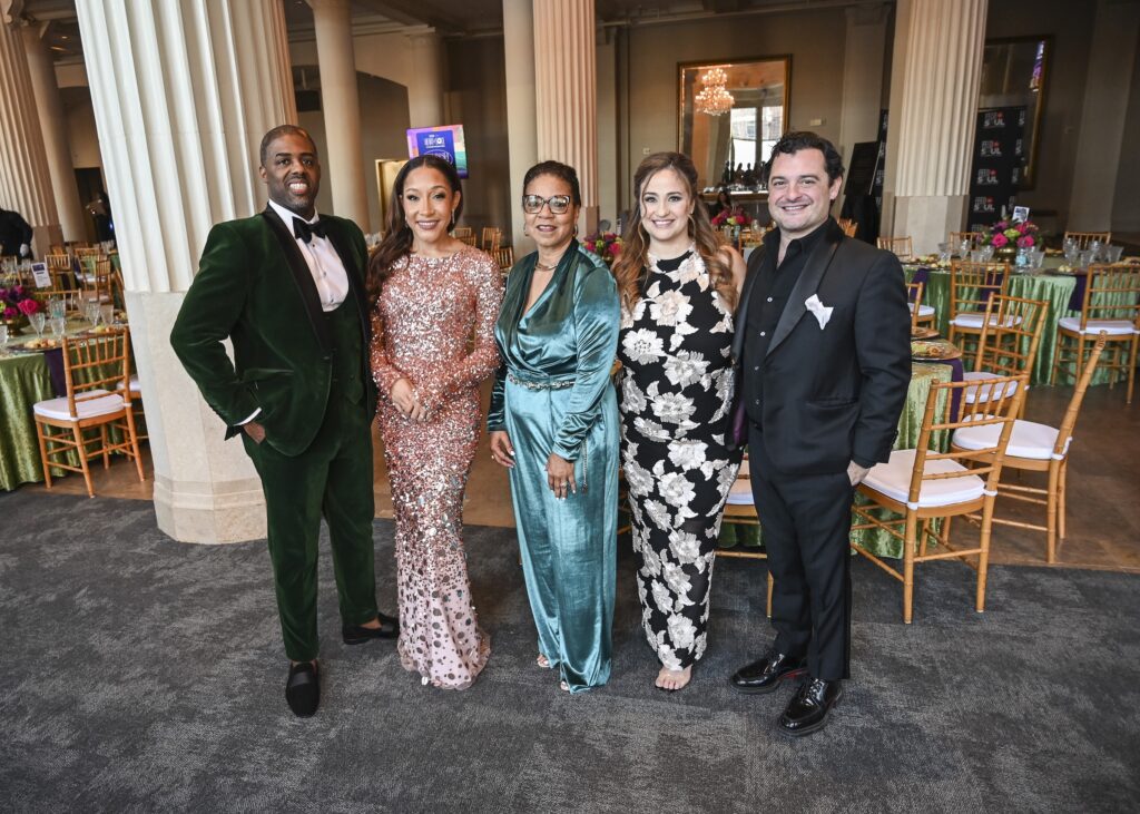Brandon & Brandi Carson, Juana Collins, Sara & David Cordua at the Feed the Soul Foundation's Heart & Soul Scholarship Dinner  (Photo by Vicky Pink)