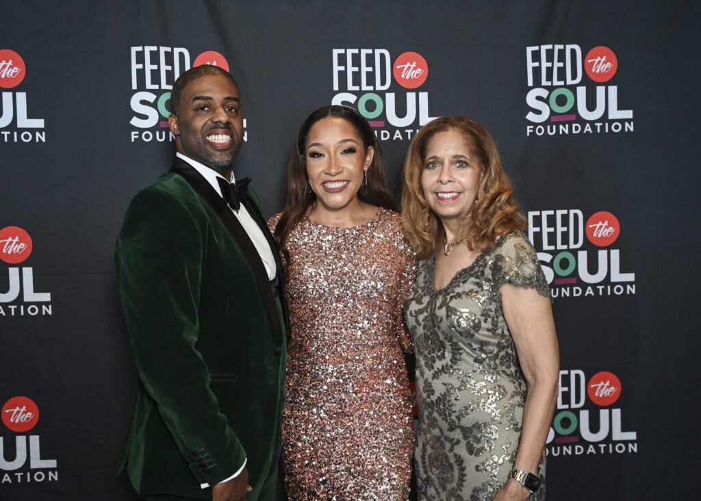 Brandon & Brandi Carson, Patricia Luckett at the Feed the Soul Foundation's Heart & Soul Scholarship Dinner  (Photo by Vicky Pink)