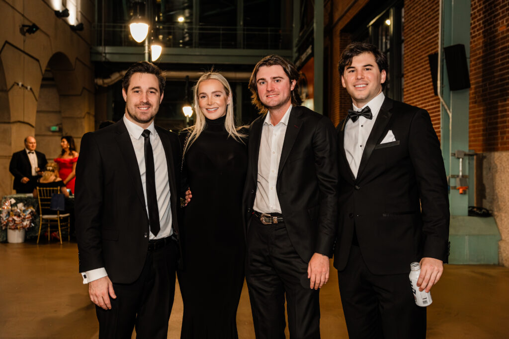 Shane Munton, Sidney Overby, Major Pirtle, Tripp Daleo at the CEO Foundation gala (Photo by Versa Creative)