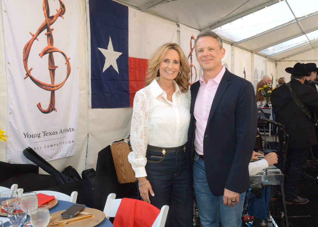 YTA Board Member Chantele Miller-Sinnott and Artistic Director Matthew Kent Everett of arts nonprofit, The Woodlands Diversion. (Photo courtesy of David Hopper)

