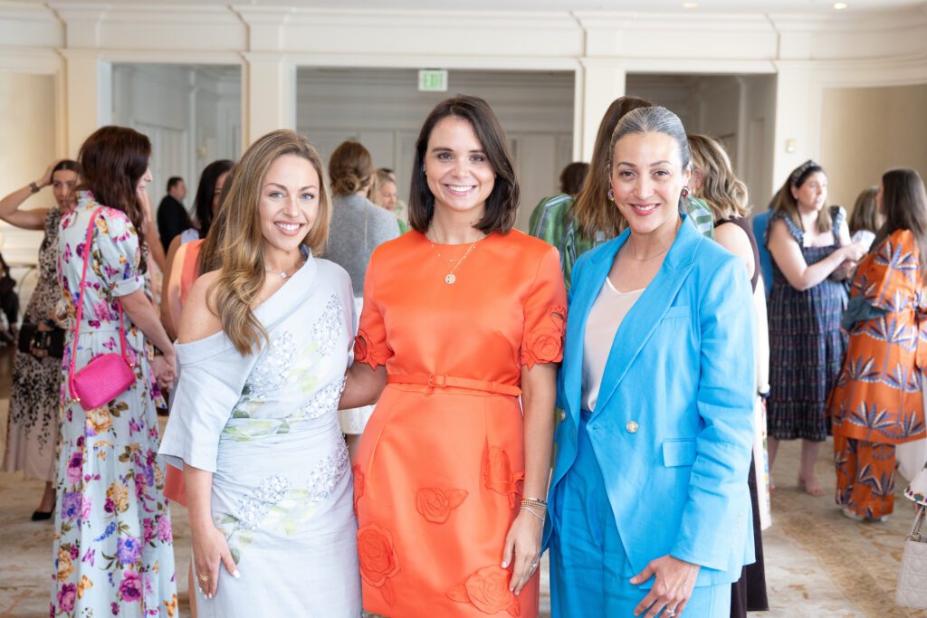Co-chairs Lexi Sakowitz Marek and Natasha Stolte  with Children's Museum Houston CEO Rayanne Darensbourg at the Friends & Family Luncheon (Photo by Wilson Parish)