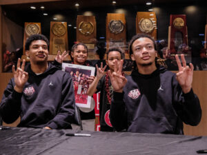University of Houston Cougars hosted an event on Selection Sunday before the NCAA tournament, at the Fertitta Center, March 15, 2026