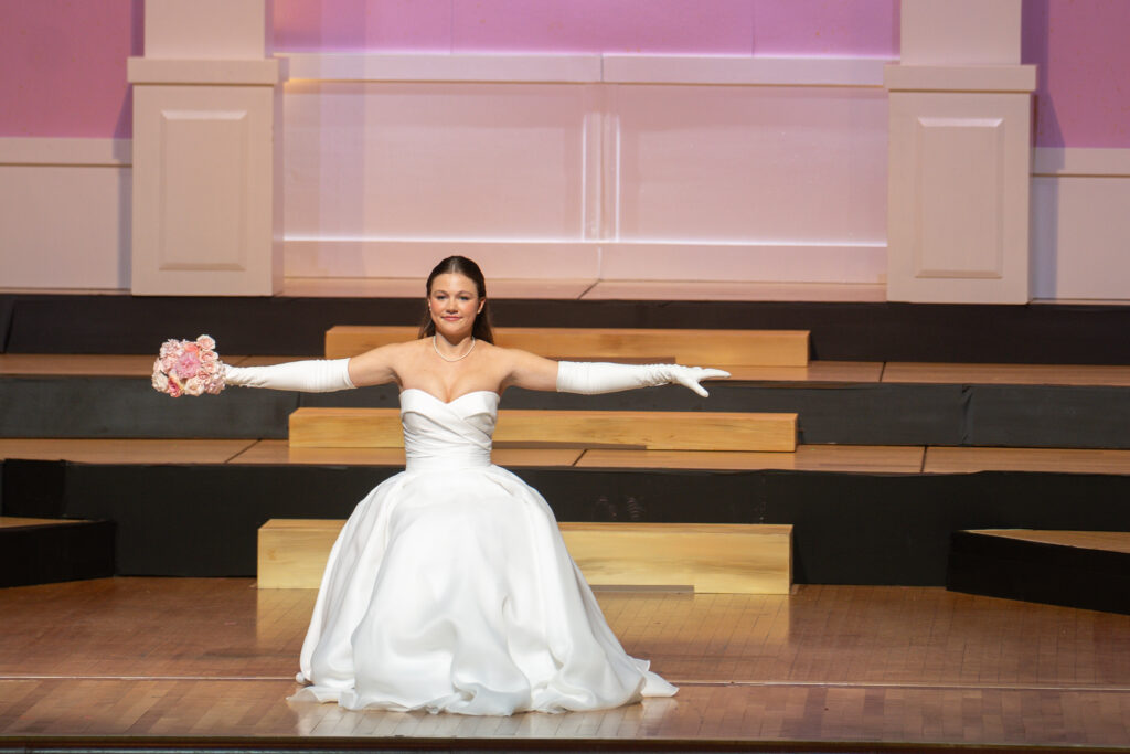 Claire Bradshaw performing the Texas Dip at the 40th annual DSOL Presentation Ball. (Photo by Danny Campbell)