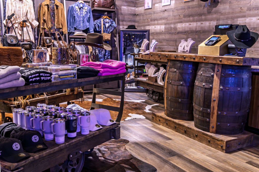 Fashion and home items are offered at the 1932 Cattleman's Club boutique (Photo courtesy of Fertitta Entertainment) (Photo by Photo courtesy of Fertitta Entertainment)