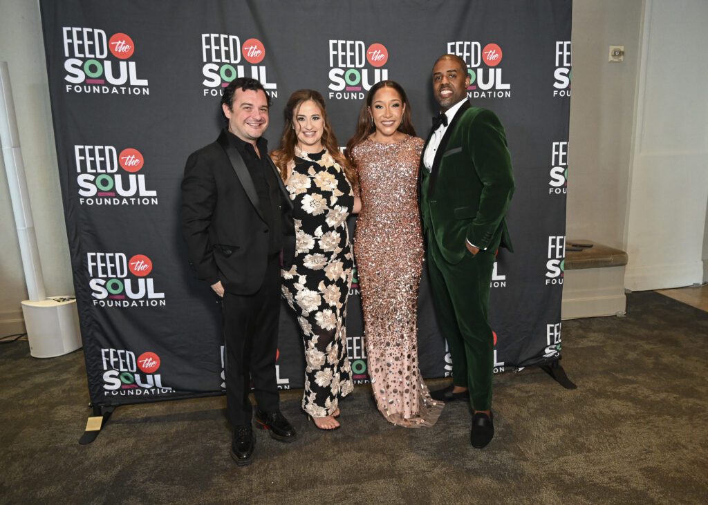 Dinner chairs David & Sara Cordua and  Brandi & Brandon Carson at the Feed the Soul Foundation's Heart & Soul Scholarship Dinner  (Photo by Vicky Pink)