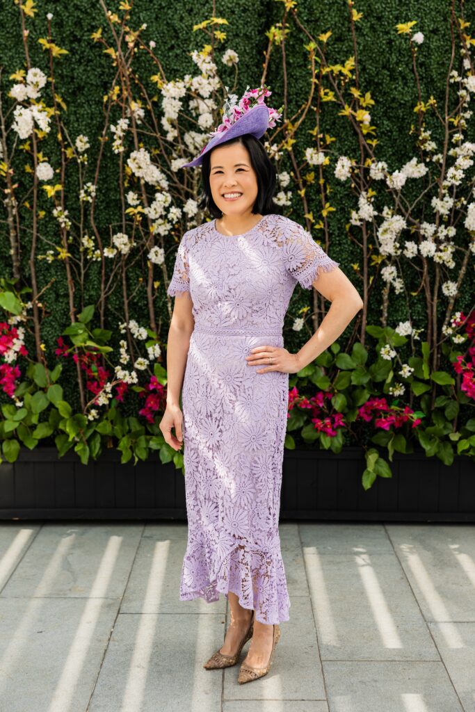 Emily Kua at the Hermann Park Conservancy 'Hats in the Park' luncheon (Photo by Hung L. Truong)