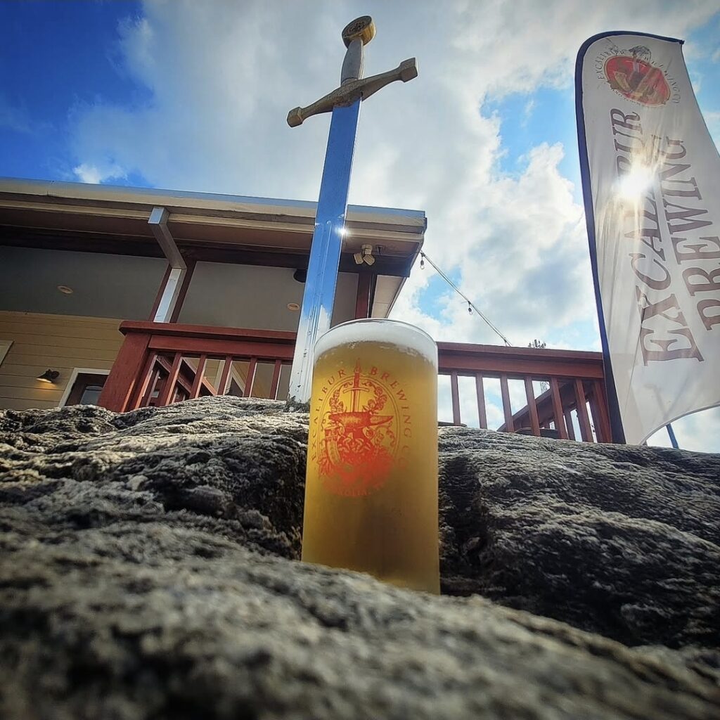 Excalibur Brewing is a laid-back craft beer spot offering 10 percent off pours and to-go items on April 7. (Photo courtesy Excalibur Brewing)