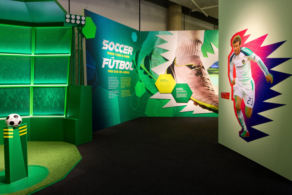 "Soccer: More Than a Game" recently opened at The Perot Museum of Nature and Science and will be on view through September 7, 2026. (Courtesy, The Perot Museum of Nature and Science)