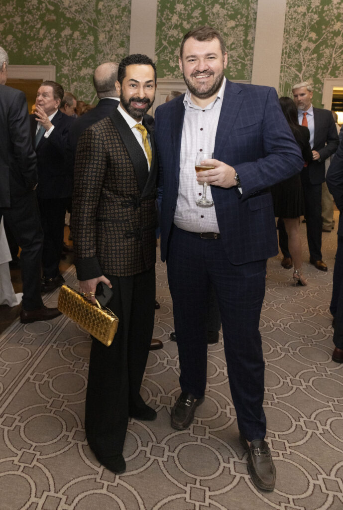 Fady Armanious, Greg Rofino at Preservation Houston's Gold Brick Awards Dinner (Photo by Alida Bonifaz)