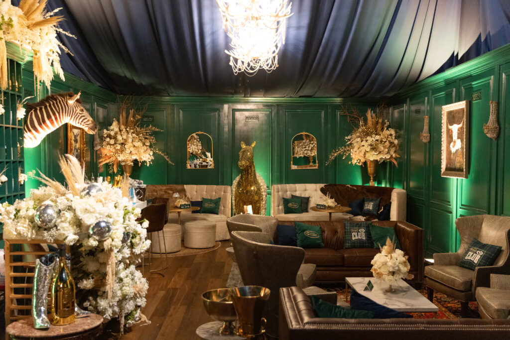 The Gold Pony VIP room in the Cotton Q Club at the World Championship Bar-B-Que Contest 
