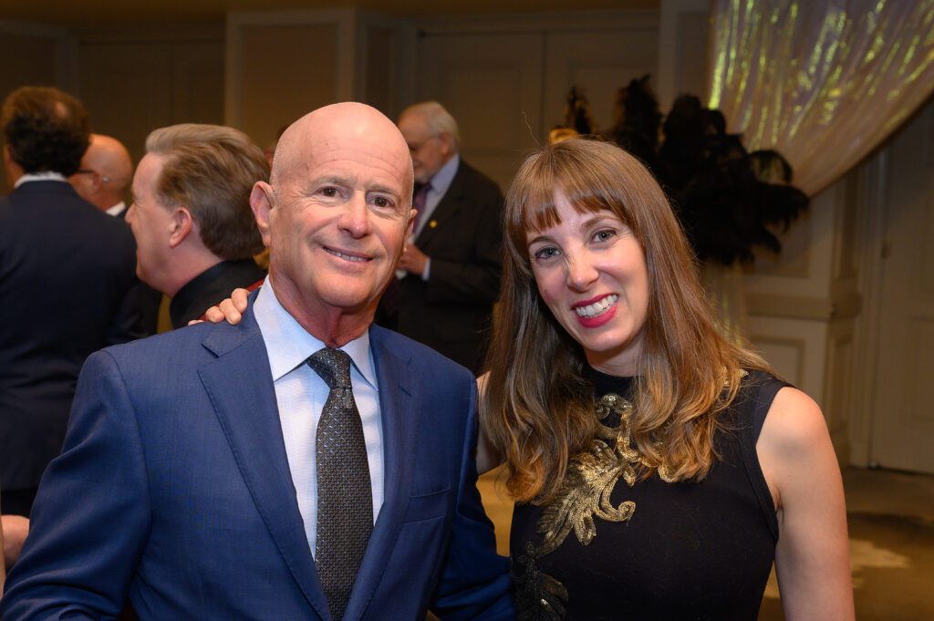 Honoree Joe Kaplan, City Council member Abbie Kamin at the Jewish Community Center's Children's Scholarship Ball (Photo by Mark Katz Photography)