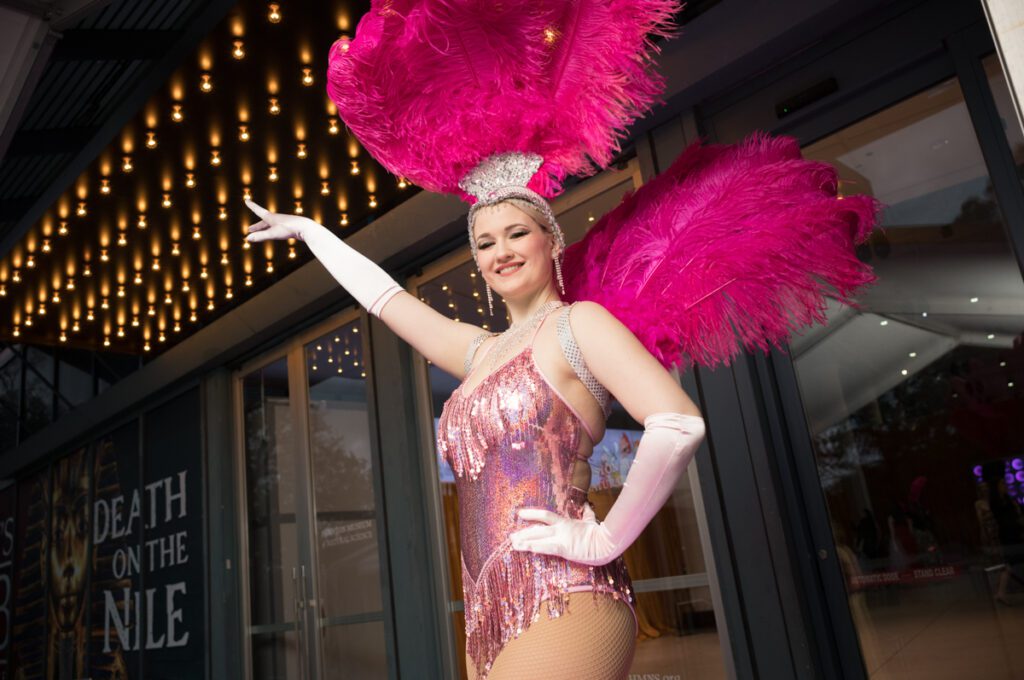 Showgirls add to the fun at the Houston Museum of Natural Science 'Futurama!' gala  (Photo by Daniel Ortiz)