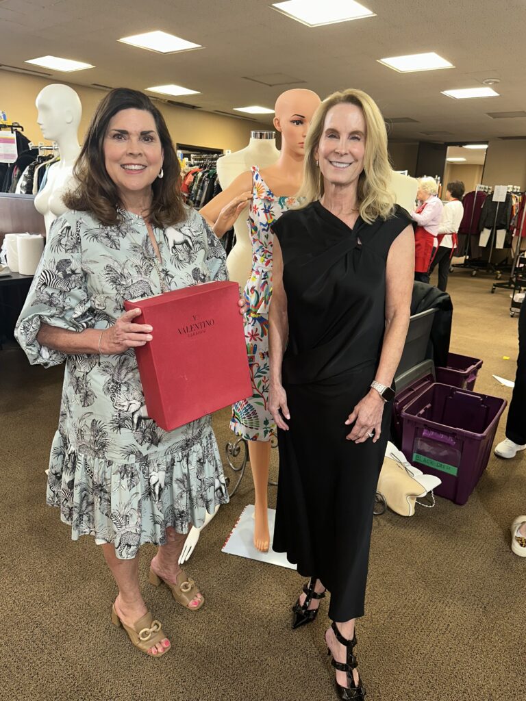 Reflections on Style chair Lesha Elsenbrook, Chic Boutique team member Susan Binney  (Photo by Shelby Hodge)