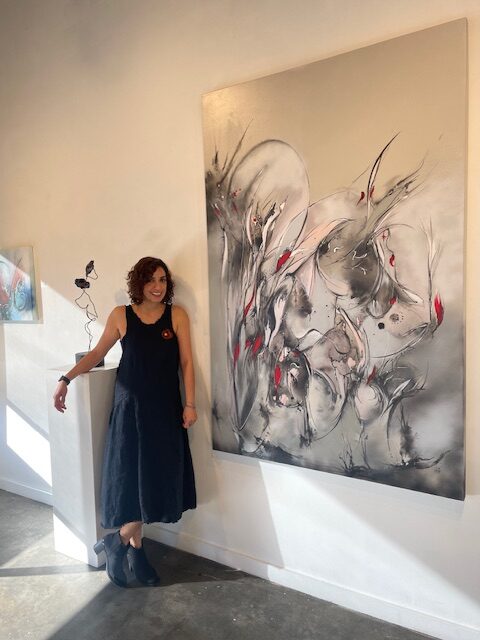 Artist Maryam Lavaf, a painter of intimate worlds and nature, has found her creative home at Archway Gallery. (Photo courtesy Archway Gallery)