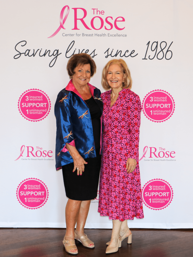 Dorothy Gibbons, Theresa Einhorn at the 'Everything's Coming Up Roses' benefiting The Rose (Photo by Karina Tsai Yun of The Rose)
