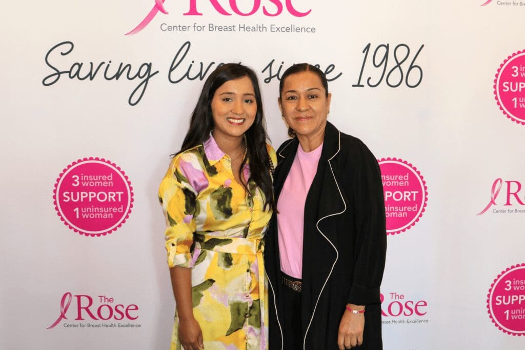 Montserrat Duron, Maria De La Cruz Davila Martinez at the 'Everything's Coming Up Roses' benefiting The Rose (Photo by Karina Tsai Yun of The Rose)

