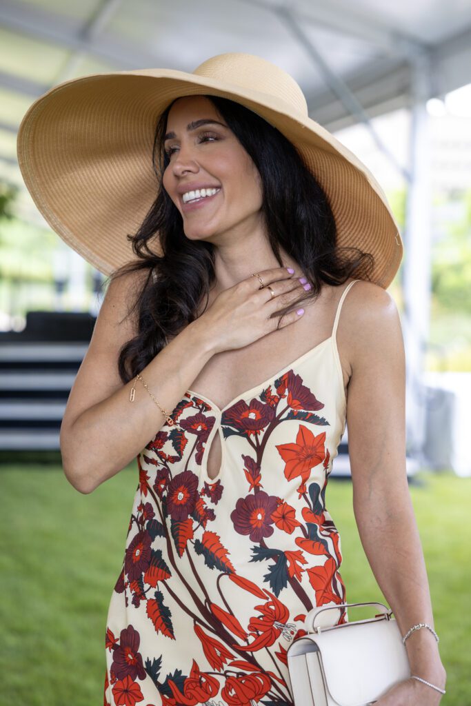 Jen Kavoussia t the Hermann Park Conservancy 'Hats in the Park' luncheon (Photo by Jenny Antill)