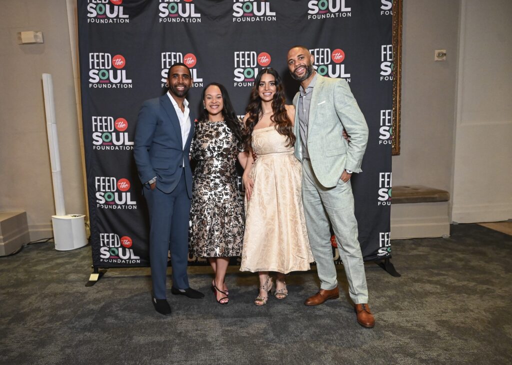 John & Brittany Gilmore, Karinn & Warren Luckett at the Feed the Soul Foundation's Heart & Soul Scholarship Dinner  (Photo by Vicky Pink)