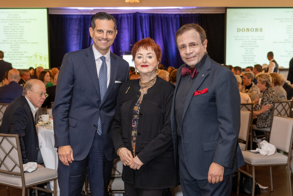 Jonathan Zadok, Helene & Dror Zadok at The Heritage Society's 2026 Luncheon (Photo by Jacob Power)