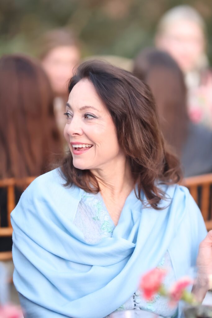 Karol Barnhart at the Luisa Beccaria trunk show and dinner party. (Photo by Quy Tran)