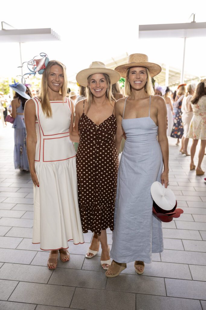Katie Arnoldy, Molly Stone, Allie Fields at the Hermann Park Conservancy 'Hats in the Park' luncheon (Photo by Jenny Antill)