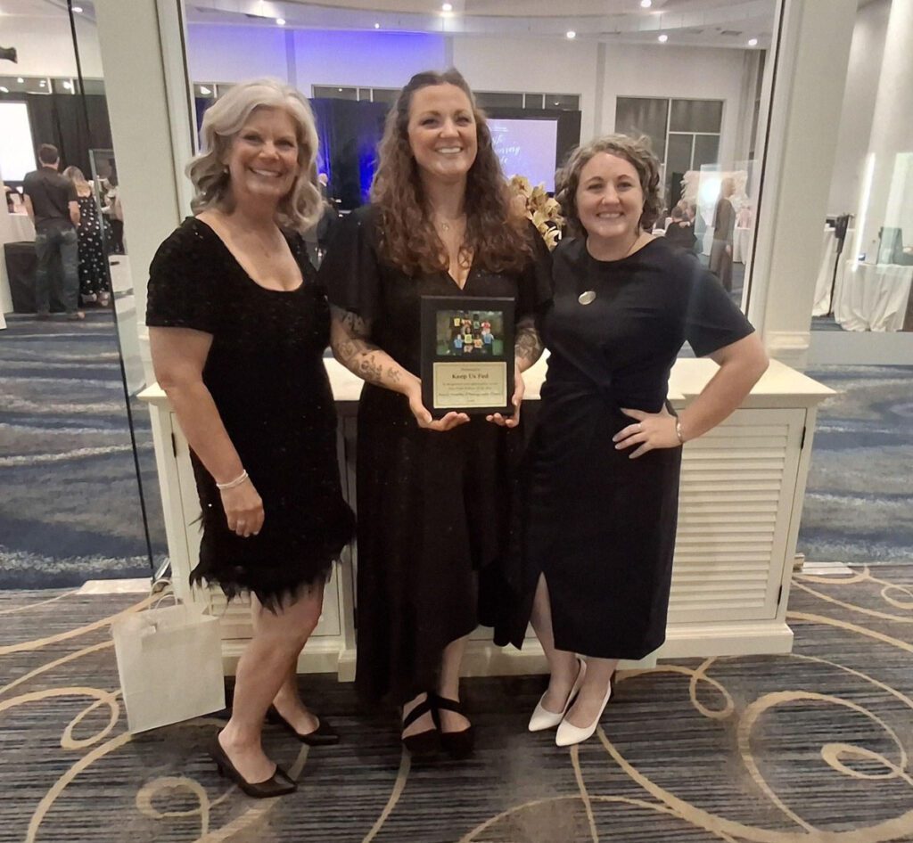 Keep Us Fed is recognized as the Nonprofit Partner of the Year at the Family Promise of Montgomery County 25th anniversary gala. (Photo by Family Promise of Montgomery County)