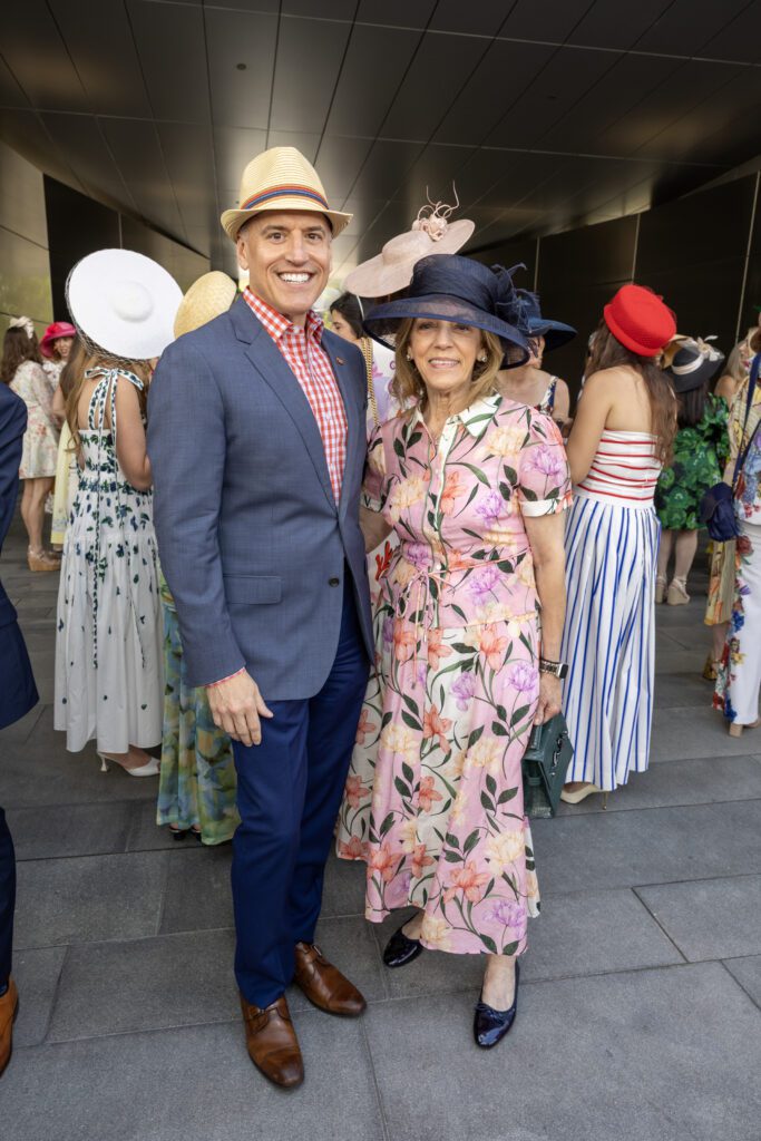 Kevin Foyle, Maria Pappas at the Hermann Park Conservancy 'Hats in the Park' luncheon (Photo by Jenny Antill)(Photo by Jenny Antill)