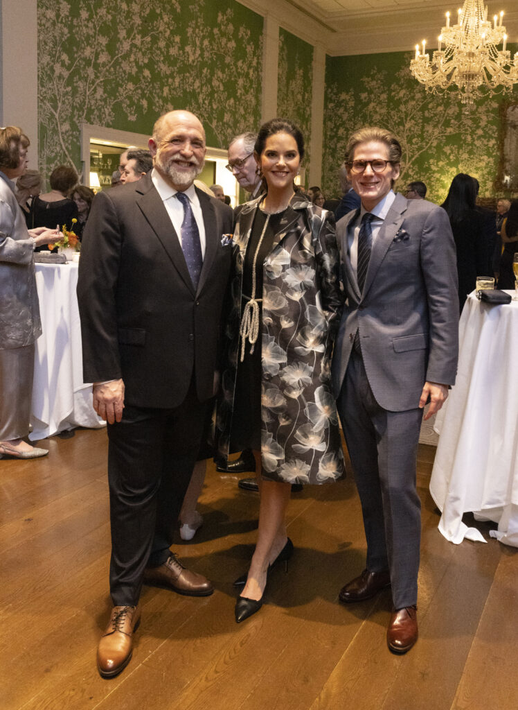 Kirk Kveton, Ann Ayre, Daniel Irion at Preservation Houston's Gold Brick Awards Dinner (Photo by Alida Bonifaz)