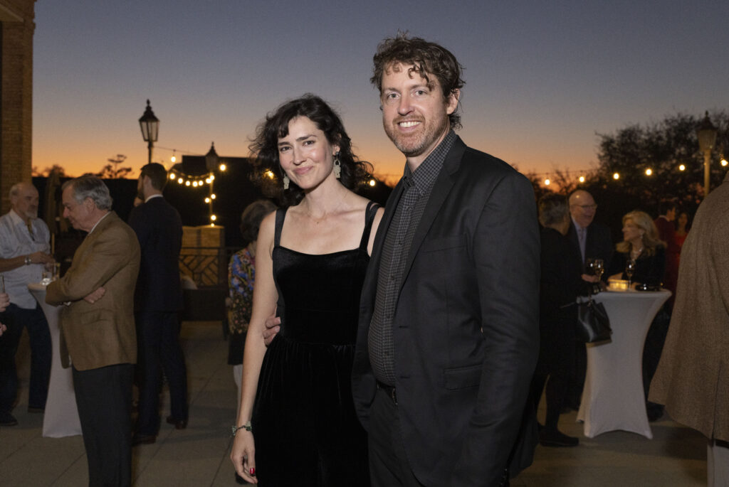 Laura Dykes, Eric Hester at Preservation Houston's Gold Brick Awards Dinner (Photo by Alida Bonifaz)