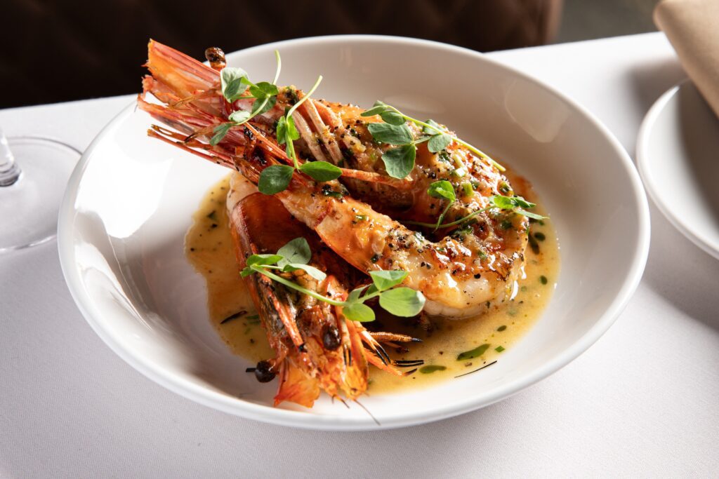 Lemon Pepper Prawns at Atlantic Ocean