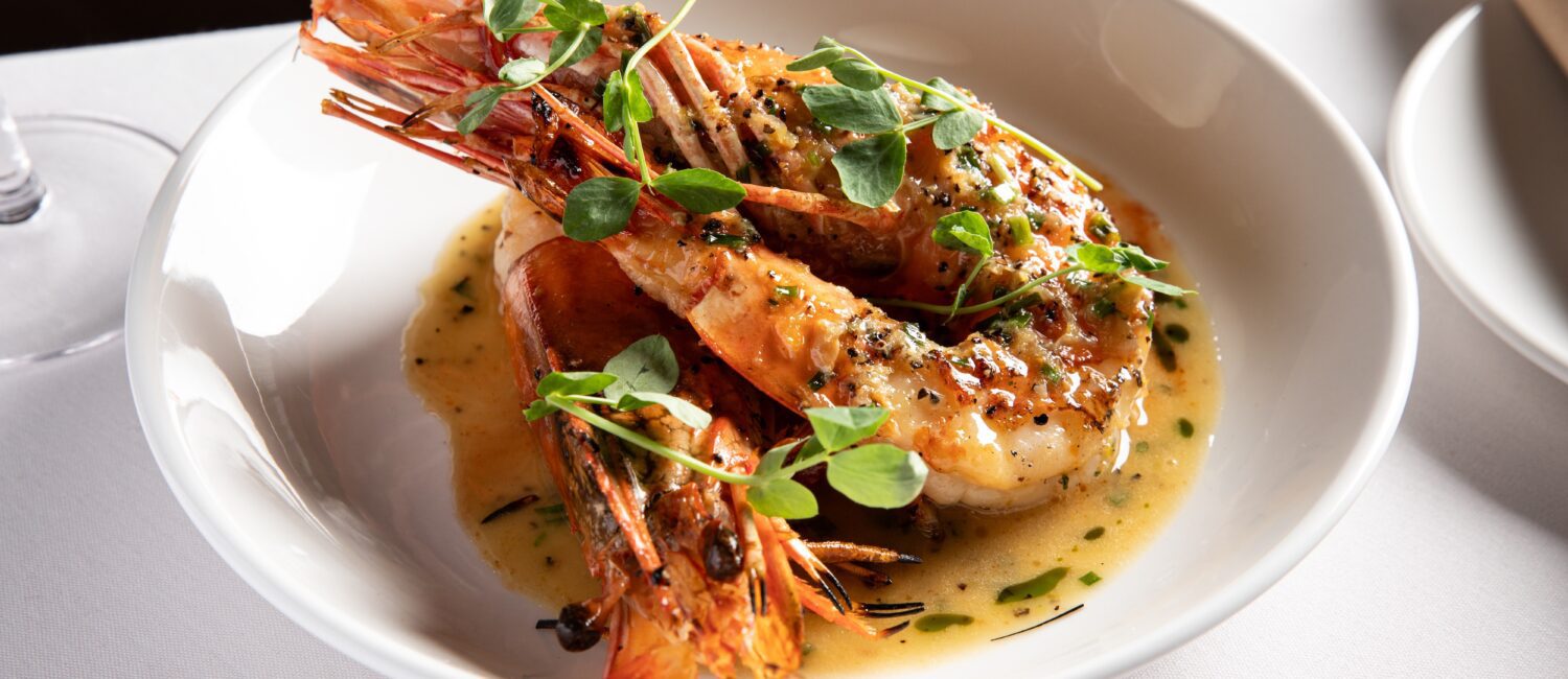 Lemon Pepper Prawns at Atlantic Ocean