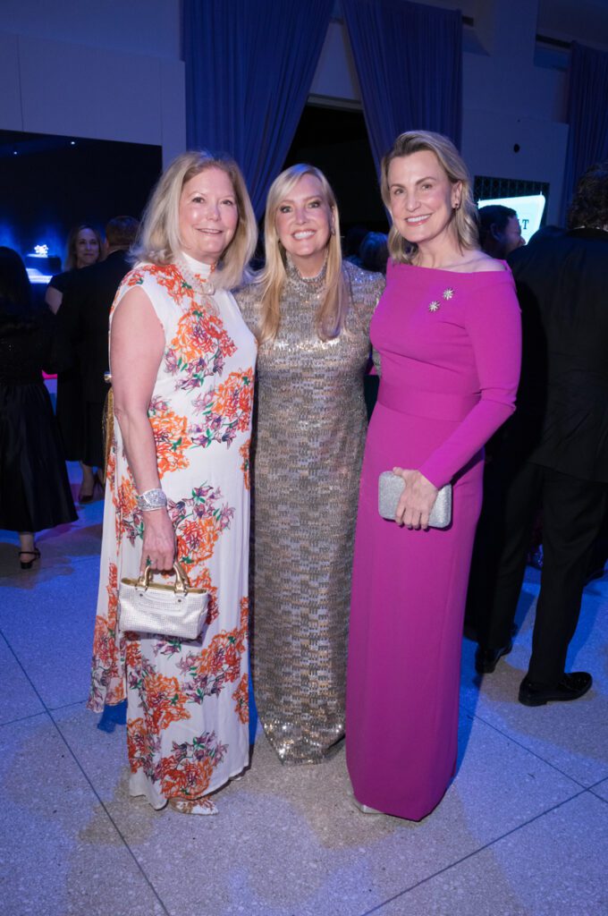 Lisa O'Leary, Mary Helen Bowden, Chandos Epley at the Houston Museum of Natural Science 'Futurama!' gala  (Photo by Daniel Ortiz)