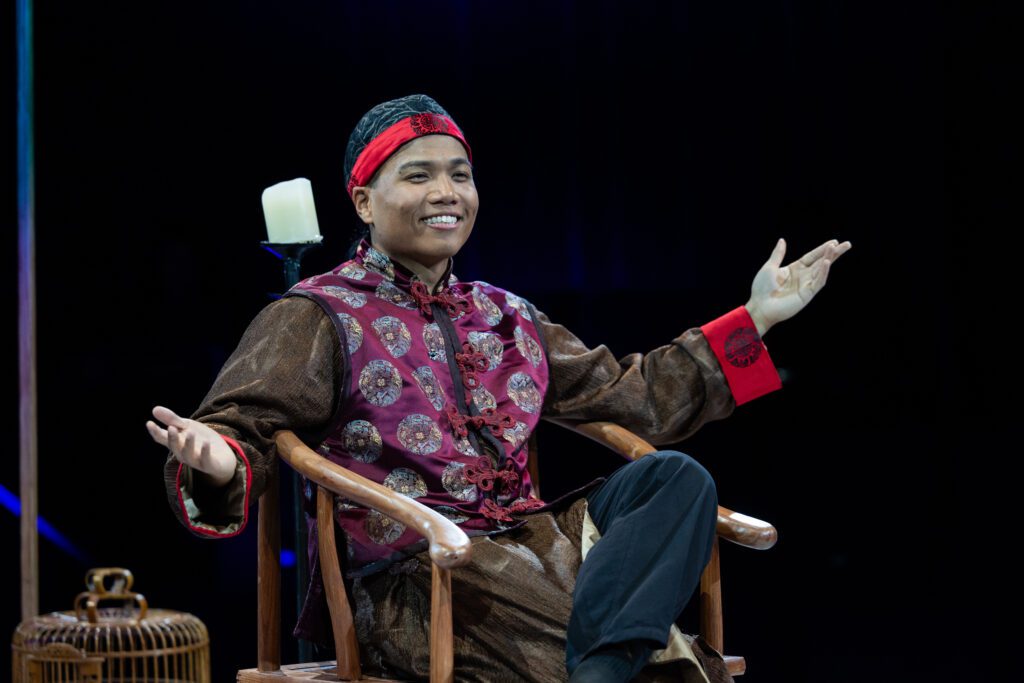 Lloyd Wayne Taylor as Atung in Stages’ “The Chinese Lady.” (Photo by Melissa Taylor)