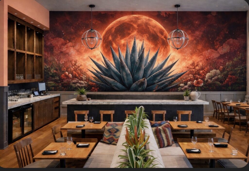 Modern Mexican restaurant Luna Roja opens in Downtown Dallas on Thursday, April 2. (Courtesy Luna Roja)