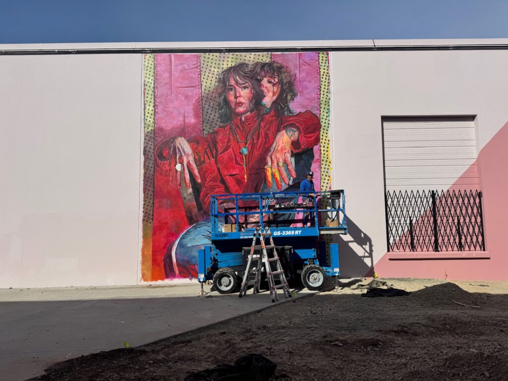 Artist Jay Wilkinson chose his wife as the subject of a work for Art Docks that he says reflects the collective stress and fatigue that much of our community and the country is under. (Courtesy)