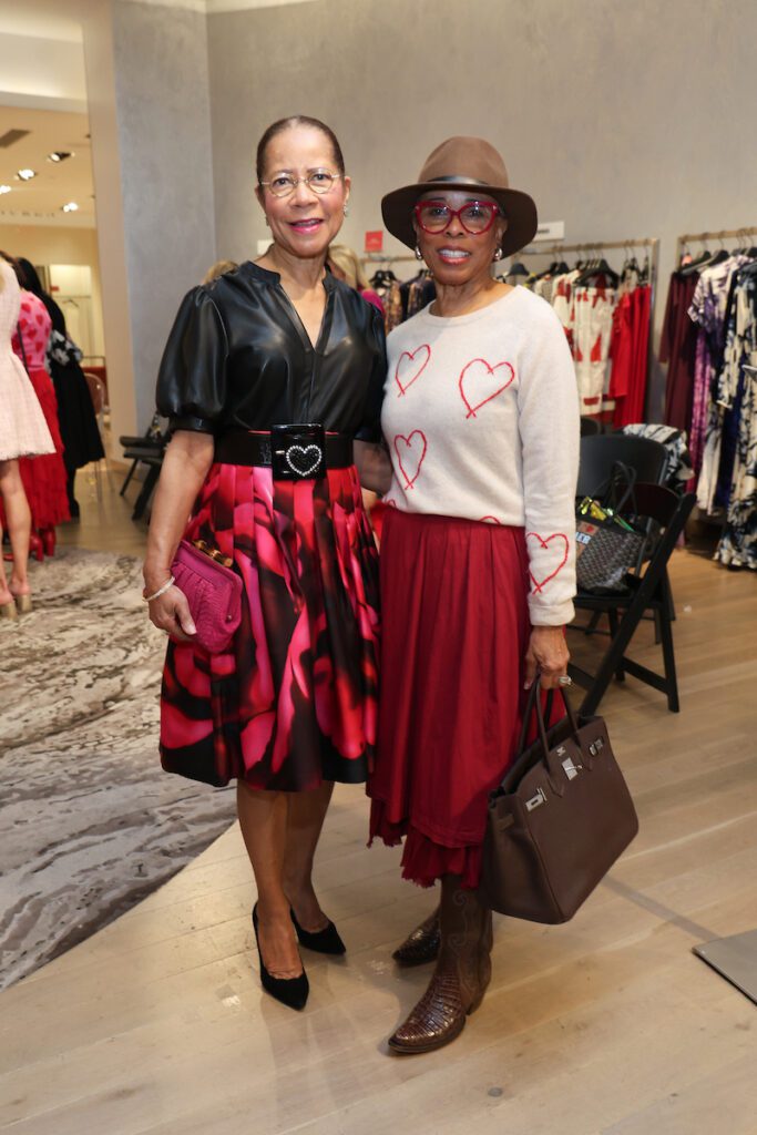 Sweethearts tea guest Merele Yarborough, Phyllis Williams at Saks Fifth Avenue (Photo by Priscilla Dickson)