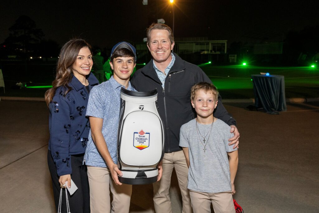 Nina and Clint Rand and family at the Texas Children's Ambassadors 'Glow in the Park' fundraiser (Photo by Jenny Antill)